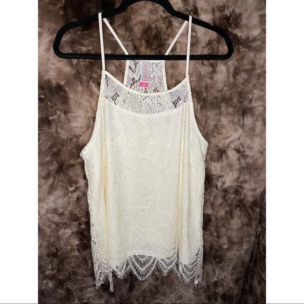 No Boundaries High Neck Lacey Blouse - XL